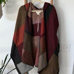 Lovestitch Earthy Toned Knit Poncho